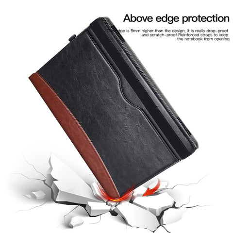 For Microsoft Surface Laptop 1 / 2 / 3 / 4 13.5-inch PU Leather Case Magnetic Closure Carrying Bag Anti-Scratch Portable Laptop Protector with Pen Holder