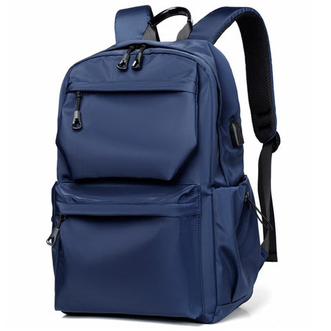 1828 Student Bookbag Men's Polyester Travel Shoulders Bag Backpack 14-Inch Laptop Bag Daypack