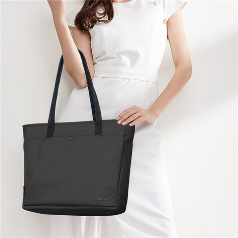 BENWIS LT-LHB-1-BK Laptop Tote Bag Nylon 1000D Notebook Shoulder Bag for Work Travel