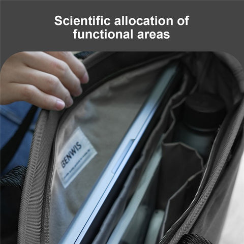 BENWIS LT-LHB-1-BK Laptop Tote Bag Nylon 1000D Notebook Shoulder Bag for Work Travel