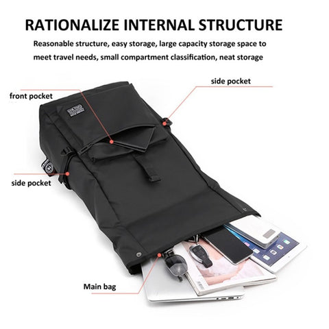 16-Inch Laptop Backpack Large Capacity Oxford Cloth Travel Bag