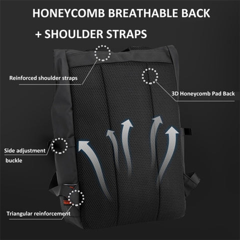 16-Inch Laptop Backpack Large Capacity Oxford Cloth Travel Bag