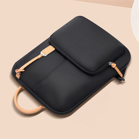 BOPAI 14-inch Laptop Waterproof Backpack Nylon Polyester Business Commute Notebook Shoulder Bag