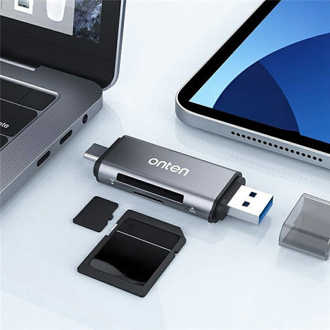 ONTEN CR531A Multifunctional Type-C / USB3.0 SD TF Card Reader OTG Phone Memory Card Reader