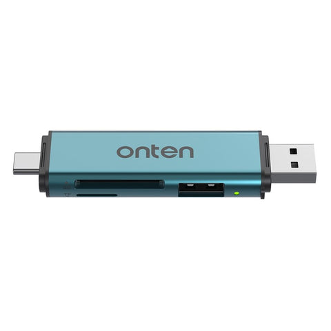 ONTEN OTN-CR537S Type-C / USB to USB3.0 + SD / TF Card Slots Multi-Function Card Reader