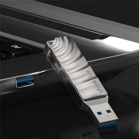 LENOVO THINKPLUS MU232 256GB for iPhone 15 Series USB+Type-C Flash Drive Thumb Drive Photo Data Storage Stick for MacBook Phones Tablets