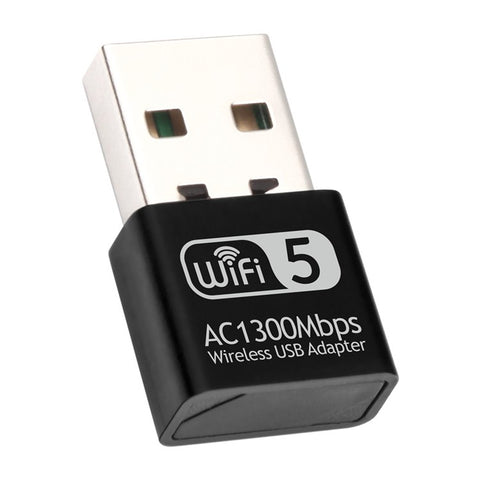 1300Mbps USB WiFi Adapter 2.4 / 5Ghz Dual Band Wireless Ethernet LAN USB WiFi Dongle for Desktop PC / Laptop