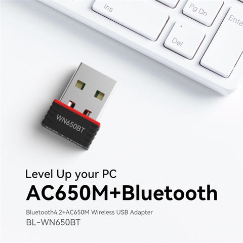 LB-LINK BL-WN650BT Bluetooth-compatible WiFi 2-in-1 Network Card 650M Dual Band Wireless Adapter
