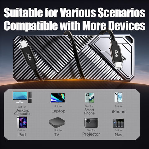 EAGET SE4000 4TB 40Gbps M.2 PCIE4.0 SSD Box External Enclosure Solid State Drive Case