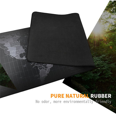80 x 30cm Large World Map Keyboard Cover Thicked Slip-Proof Mouse Pad for Desktop Computer Laptop Office Home