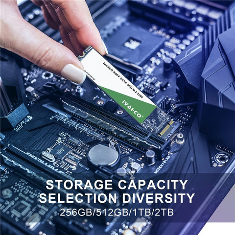 IVAHCO 2TB Internal Solid State Drive NGFF SATA SSD M.2 2280 Hard Disk for Desktop Laptop Computer