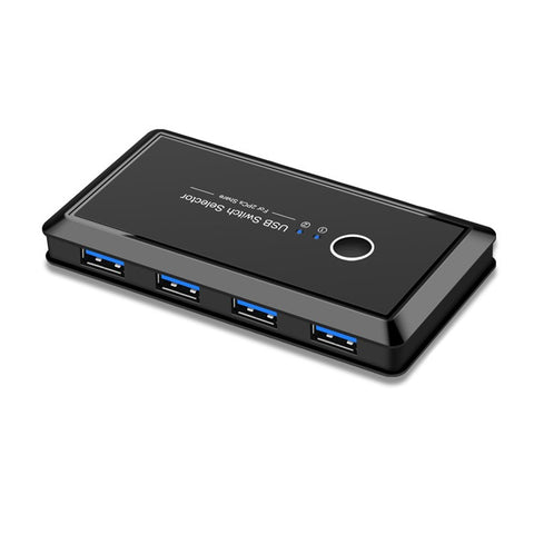USB 3.0 Switcher Selector 2 Computers Sharing 4 USB Devices Suitable for Mouse Keyboard Printer USB Flash Drive Compatible with Mac OS / Windows / Linux