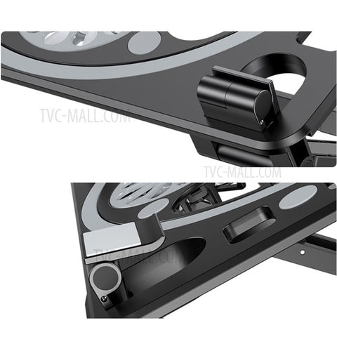 HZ01 Laptop Cooler Cooling Pad USB Two Cooling Fan Heat Dissipation Adjustable Notebook Stand