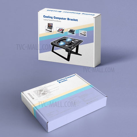 HZ01 Laptop Cooler Cooling Pad USB Two Cooling Fan Heat Dissipation Adjustable Notebook Stand