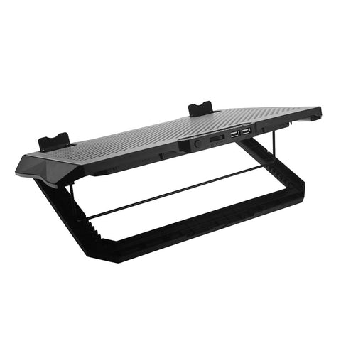 S605 RGB Light Laptop Cooling Pad Height Adjustable Gaming Notebook Cooler with Phone Holder