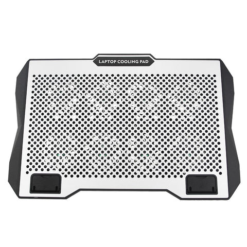 S608 RGB Light Laptop Cooler 8 Fans Adjustable Height Notebook Cooling Pad with Phone Holder