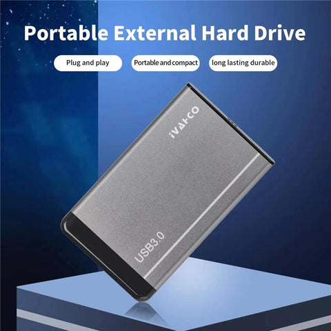 IVAHCO 750GB Matte Hard Drive Box 2.5" HDD External Case USB3.0 Hard Disk Enclosure with Data Cable