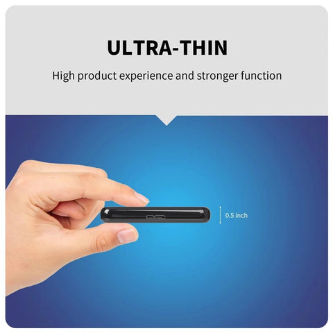 IVAHCO 750GB Matte Hard Drive Box 2.5" HDD External Case USB3.0 Hard Disk Enclosure with Data Cable