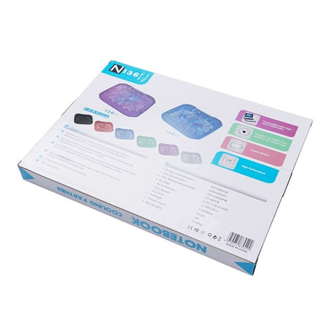 N136 Notebook Router Heat Dissipation Stand Desktop Laptop Cooling Pad Dual Fan Cooler