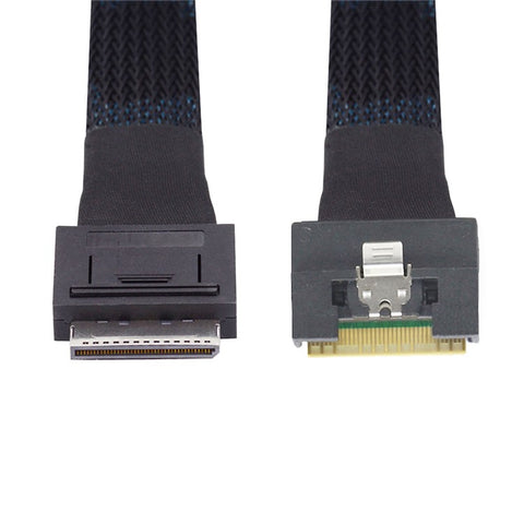 SF-076-0.5M Oculink PCI-E PCI-Express SFF-8611 8i to SFF-8654 8i 8x Slimline SSD Data Active Cable