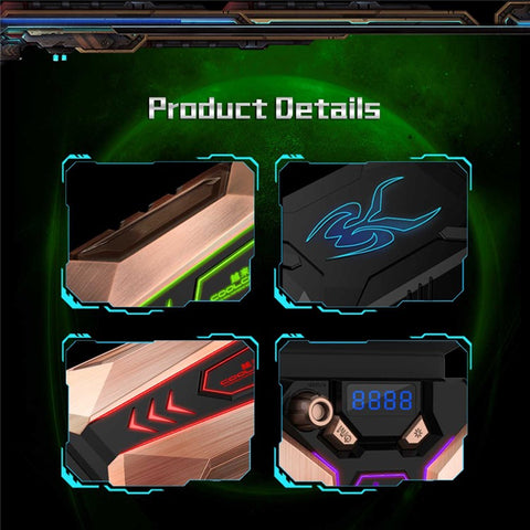 COOLCOLD Ice Magic 7 Laptop Cooler 5V LED Fan Laptop Stand Notebook Holder Desk Computer Cooling Fan