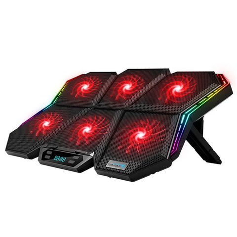 COOLCOLD Ice Magic 6 Laptop Cooling Base RGB Light Height Adjustable Notebook Cooler Stand
