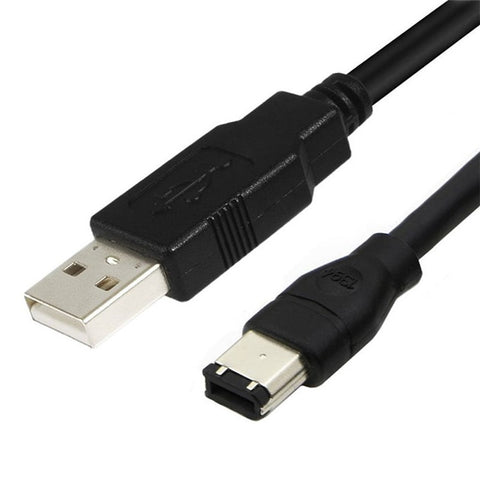 JUNSUNMAY 1.8m Firewire IEEE 1394 6 Pin Male to USB 2.0 Male Adapter Converter Cable