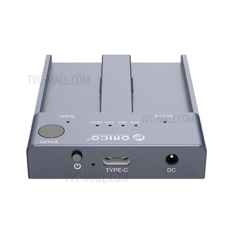 ORICO M2P2-C3-C NVME M.2 Dual Bay External Hard Drive Docking Station for PS4/Computer/Laptop, Support Total 4TB Capacity