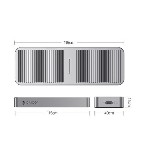 ORICO M223C3-G4 20Gbps M.2 NVMe SSD Case External Hard Drive Enclosure Case, USB3.2 Gen2*2 Type-C Output