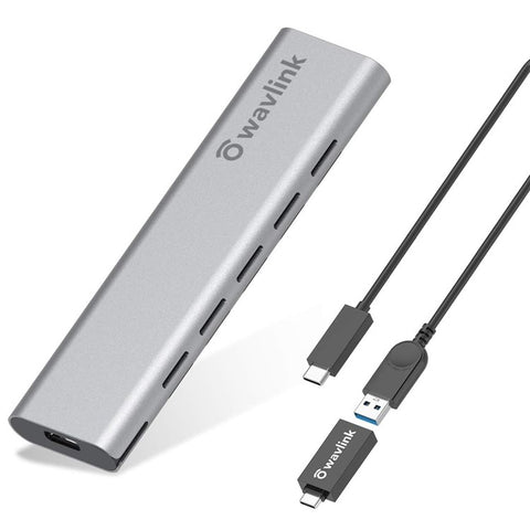 WAVLINK ST338C For NVMe PCIE UASP M Key NGFF SATA USB-C M2 SSD Enclosure M.2 to USB 3.1 Gen 2 NVMe SSD Enclosure Adapter