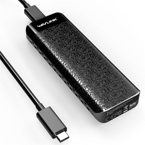 WAVLINK UTE02 40Gbps SSD Case Metal NVME M.2 Hard Drive Enclosure Computer External Hard Disk Case