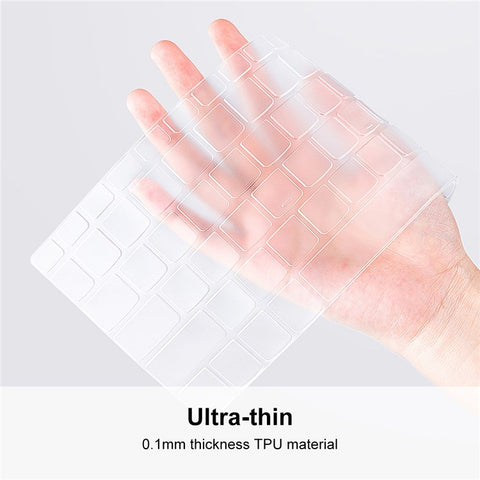 ENKAY HAT PRINCE TPU Keyboard Film (EU Version) for MacBook Pro 14 inch (A2442) / 16 inch (A2485) / Air 15 inch (2025) / (2024) / (2023) A2941 / 13 inch (2025)