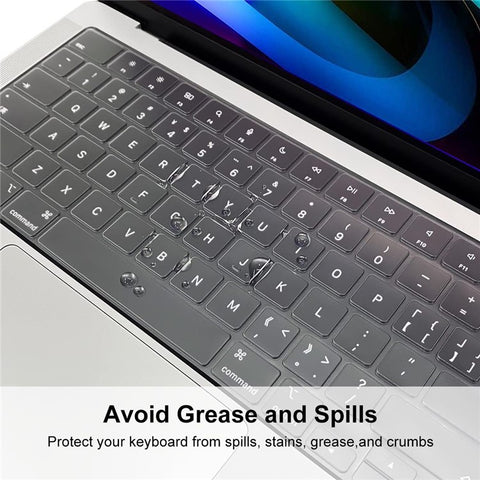 ENKAY HAT PRINCE TPU Keyboard Film (EU Version) for MacBook Pro 14 inch (A2442) / 16 inch (A2485) / Air 15 inch (2025) / (2024) / (2023) A2941 / 13 inch (2025)