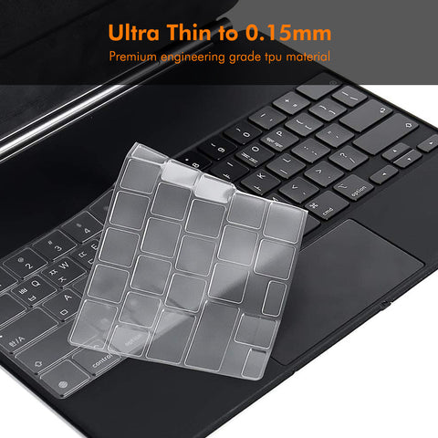 iPad Air 13 (2025) / (2024) / Pro 12.9 (2022 / 2021 / 2020) ENKAY US Version Magic Keyboard Cover Soft TPU Protective Film