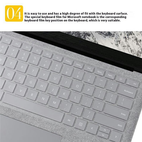 For Microsoft Surface Laptop 7 13.8-inch Keyboard Cover Anti Dust Waterproof Invisible Clear TPU Protection Film
