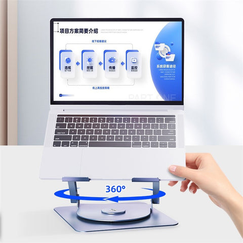 R-JUST HZ08-1 360 Degree Rotating Height Adjustable Laptop Bracket Folding Notebook Stand