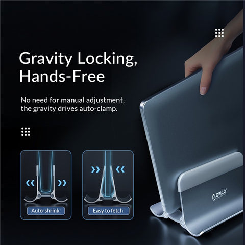 ORICO ORICO-NPB2 Notebook Vertical Aluminum Alloy Bracket Desktop Laptop Holder Stand