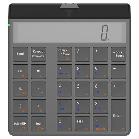 SUNREED KC9001S Bluetooth-compatible Numeric Keypad LCD Display 29-Keys Desktop Business Calculator for Laptop Computer