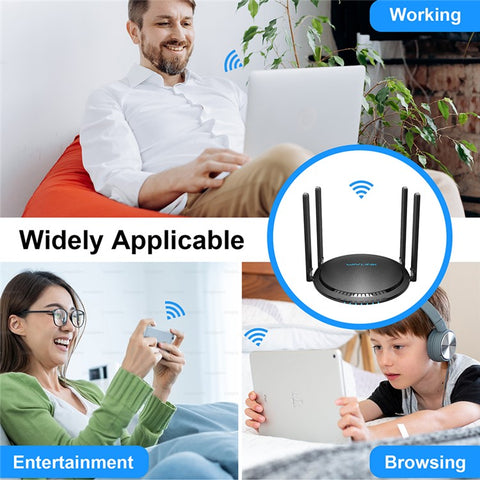 WAVLINK WS-WN531MX3-A AX3000 WiFi 6 Wireless Routers Dual Band Wireless Repeater Wider Coverage with 4 Antennas