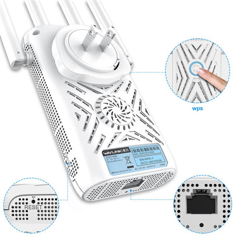 WAVLINK WN579A3 1200Mbps 2.4GHz / 5GHz Dual Band AP Wireless Router WiFi Extender