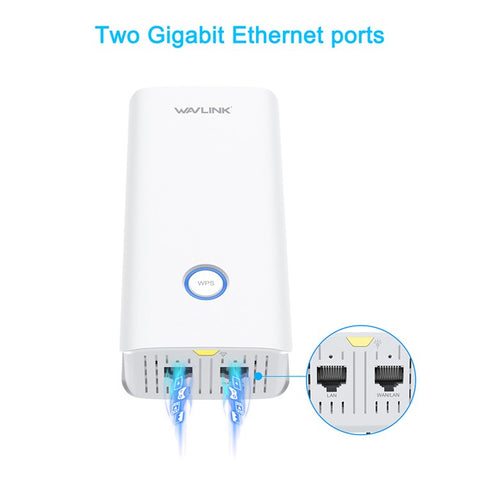 WAVLINK WN583A6 2100M Gigabit WiFi Router 2.4GHz / 5GHz Dual Band Wireless Network Repeater