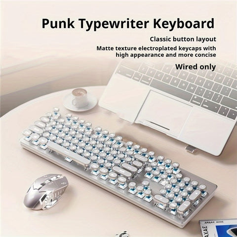 EWEADN TK950 Bluetooth-compatible / Wired / 2.4G Wireless Rechargeable Keyboard Computer Mechanical Keyboard