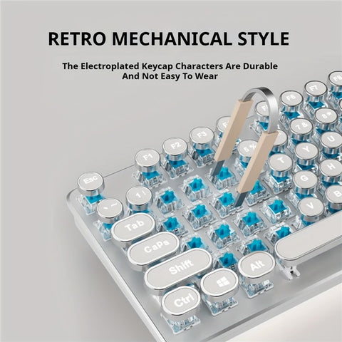 EWEADN TK950 Bluetooth-compatible / Wired / 2.4G Wireless Rechargeable Keyboard Computer Mechanical Keyboard