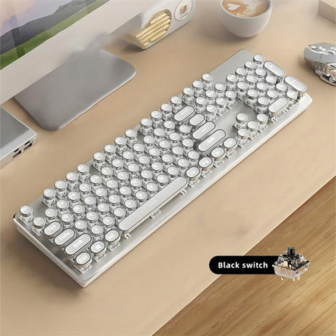 EWEADN TK950 Bluetooth-compatible / Wired / 2.4G Wireless Rechargeable Keyboard Computer Mechanical Keyboard