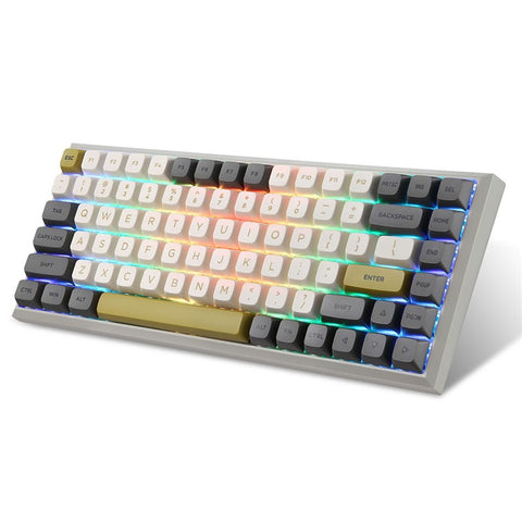 MOTOSPEED SK84 3-Mode Mechanical Keyboard (Wired / Wireless / BT 5.0) Gaming Keyboard with RGB Backlight for Laptops, Computers