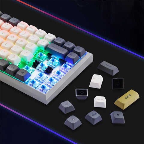 MOTOSPEED SK84 3-Mode Mechanical Keyboard (Wired / Wireless / BT 5.0) Gaming Keyboard with RGB Backlight for Laptops, Computers