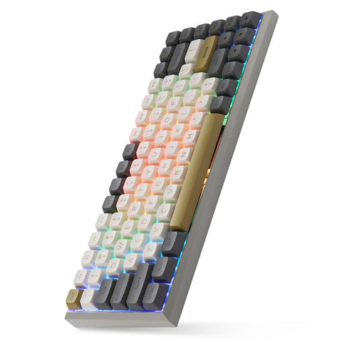 MOTOSPEED SK84 3-Mode Mechanical Keyboard (Wired / Wireless / BT 5.0) Gaming Keyboard with RGB Backlight for Laptops, Computers