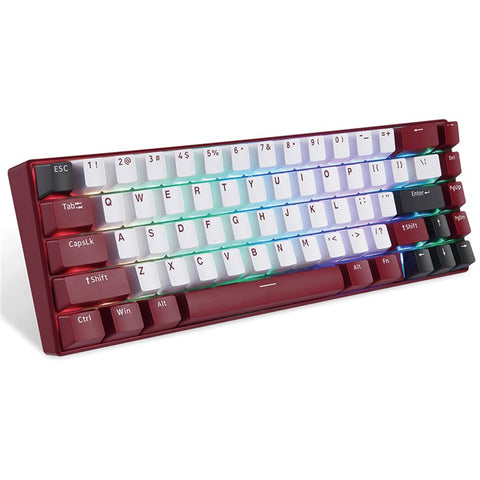 MOTOSPEED BK67 Bluetooth-compatible 5.0 Wireless / Wired 67 Keys RGB Backlight Keyboard Computer Laptop Gaming Mechanical Keyboard