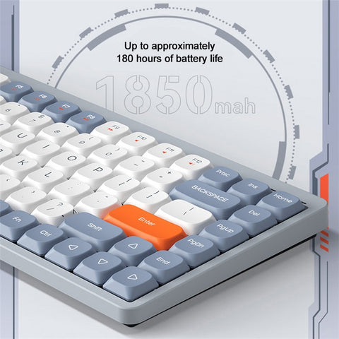 YK75 Rechargeable Bluetooth-compatible / Wired / 2.4G Wireless Keyboard Backlit Computer Mechanical Keyboard