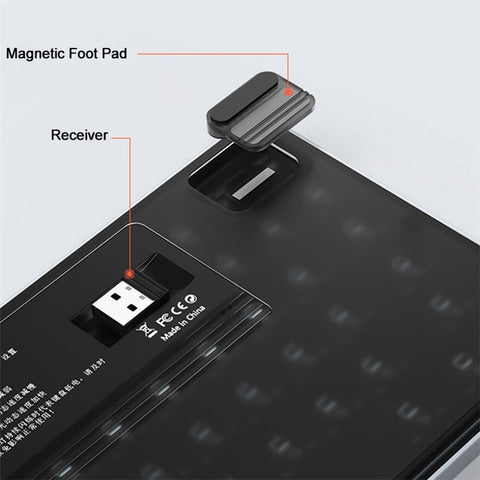YK75 Rechargeable Bluetooth-compatible / Wired / 2.4G Wireless Keyboard Backlit Computer Mechanical Keyboard